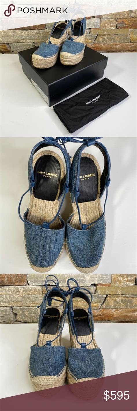 ysl espadrilles for men|YSL denim espadrilles.